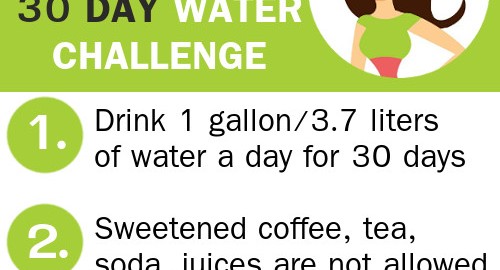 30 day water challenge rules